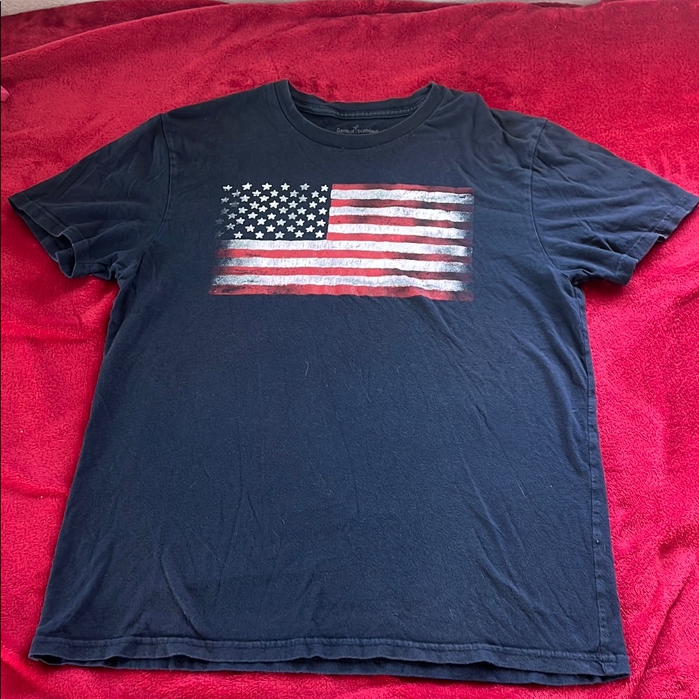 Navy Blue American Flag Tee shirt